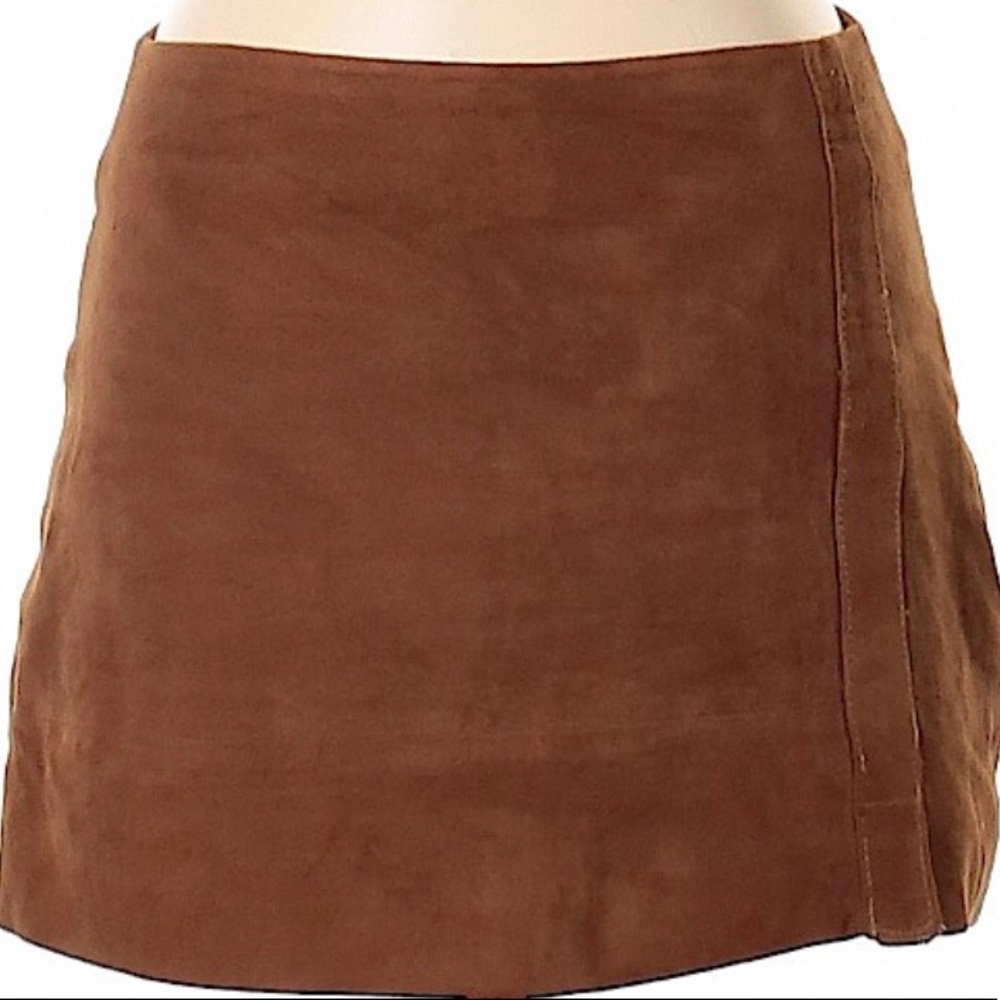 NWOT Guess faux suede leather skirt Boho style